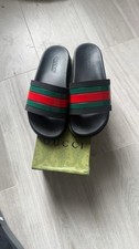 Gucci Web Stripe Slides UK 5