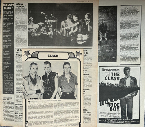 Clash original music press - clash,