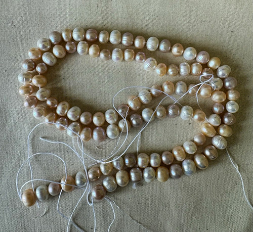 Cream white baroque pearl - cream/white,