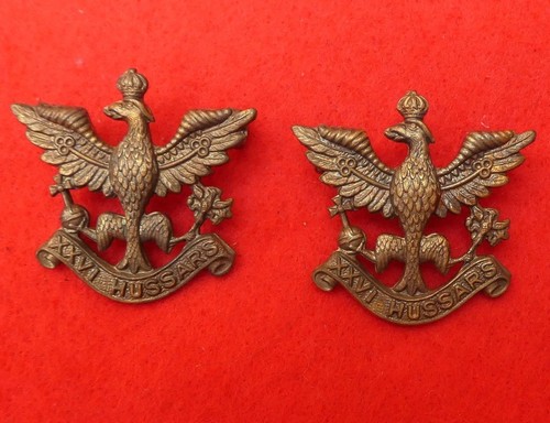 Pair 26th hussars collar - 26th,