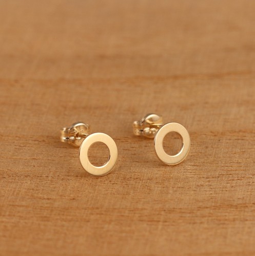 Genuine 9ct gold - open, circle