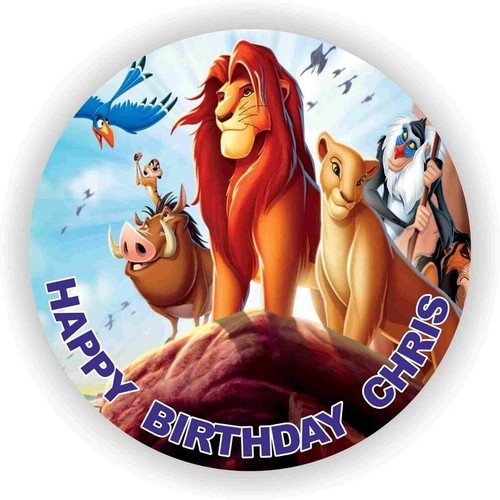 Birthday the lion king cake - king,