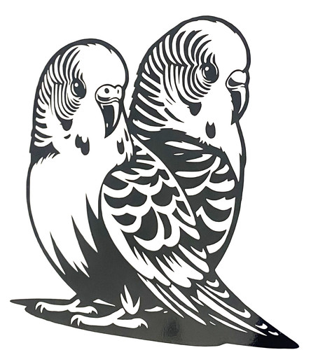 Budgie bird vinyl sticker - budgie,