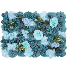 Artificial Flower Wall Hydrangea Panel Bouquet Wedding Party Home Decor 60x40cm