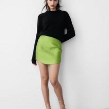 Zara lime green - green, hem