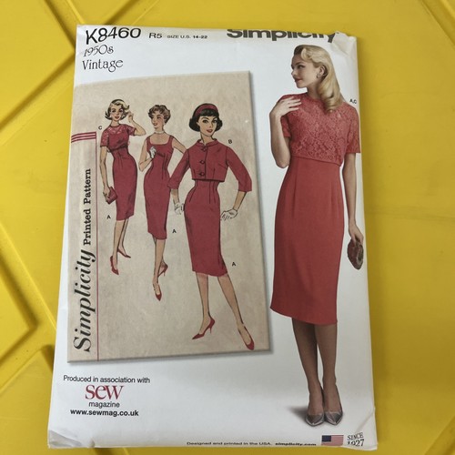 Simplicity k8460 1950s vintage - simplicity,