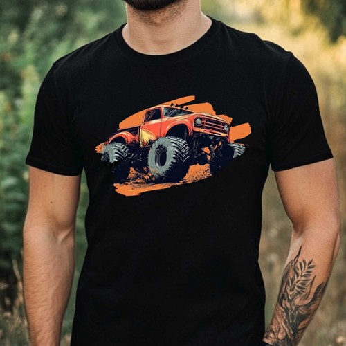Men monster truck - men's, motif
