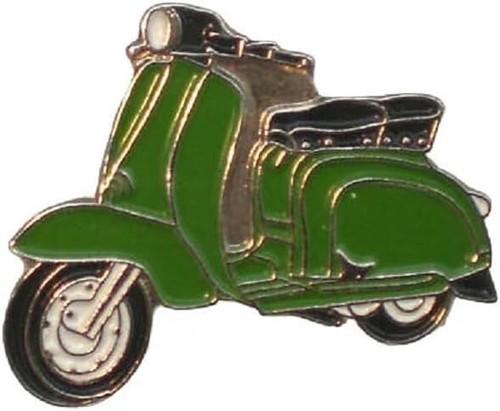 Green scooter enamel pin badge - enamel,