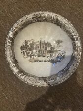 Brown Transferware Antique Basin 