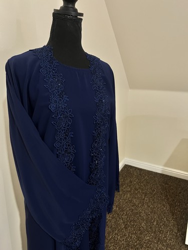 Navy blue abaya imported - abaya,