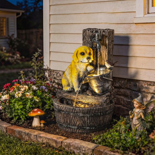 Garden water feature - water,
