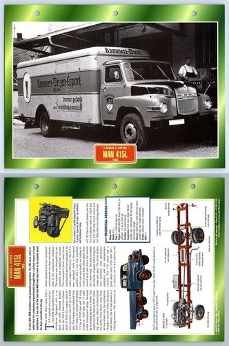 Man 415l 1959 flatbeds - man,