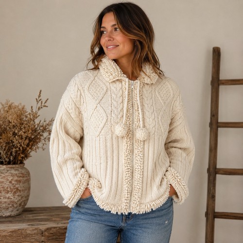 Vintage hand knit ecuador - knit,
