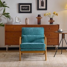 Teal Upholstered Recliner