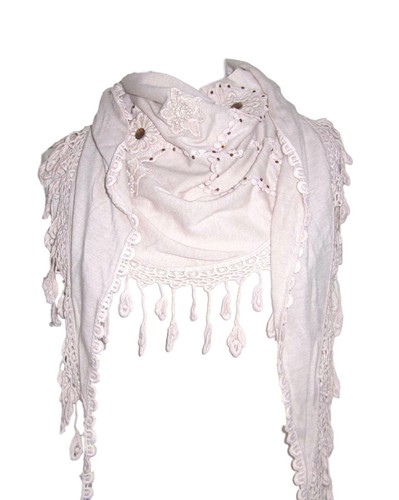 Light pink triangle scarf