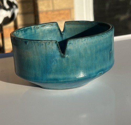 Vintage art pottery ashtray - vintage,