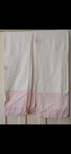 Pair Of Laura Ashley Shabby Chic Floral Tab Top Lined Curtains - W46" x L54" ins