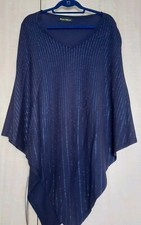 Frank Usher Designer Poncho With Rhinestone Detail Size Up To UK 20~BNWT