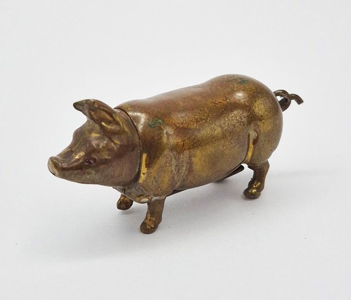 Antique brass pig - antique, vesta