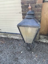 Vintage  Cast iron / copper  Victorian/ Edwardian Street Lamp,rewired 