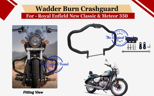 Black wadder burn crash guard - black,