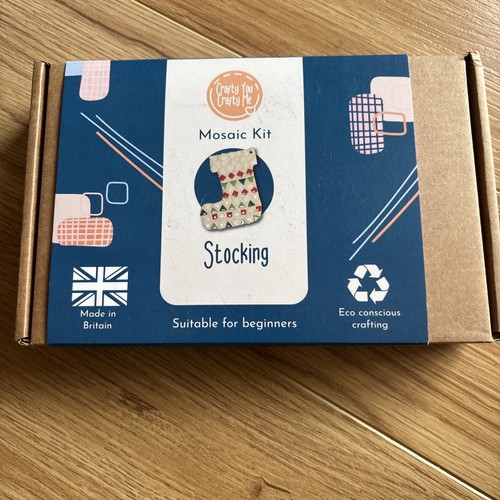 Mosaic kit christmas stocking - kit,