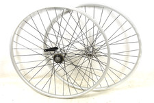 PAIR 26 x 1 3/8" STURMEY ARCHER 3 SPEED COASTER BRAKE ALLOY WHEELS BLACK SPOKES