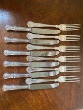 set/ job lot of beautiful vintage silver plated and steal ashberry cutlery