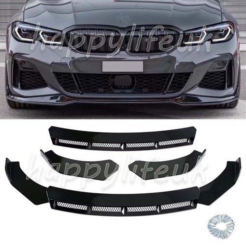 Black front bumper lip - front,