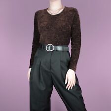 VINTAGE 80s 90s Brown Velvet