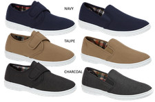 Canvas shoe elastic gusset