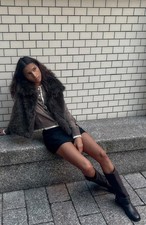 Zara Faux Fur Gilet Size L