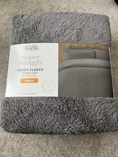 BNIP Grey teddy Duvet Fleece