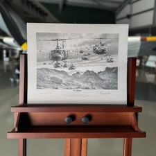 SKY TROOPERS - Bell 'Huey' UH-1D Art Print by Richard Taylor