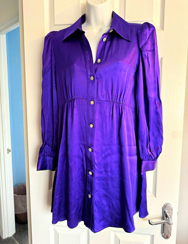 Zara women purple satin - zara,