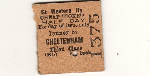 Railway ticket gwr - railway,