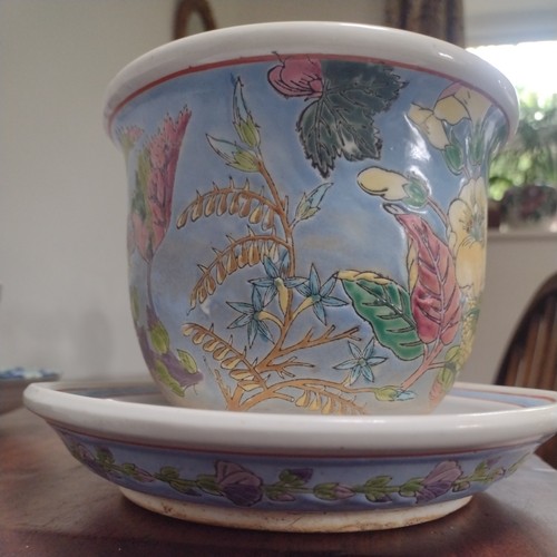 Vintage kewdos plant pot and - pot,