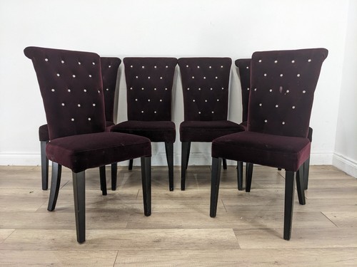 Dining chairs set purple - set,