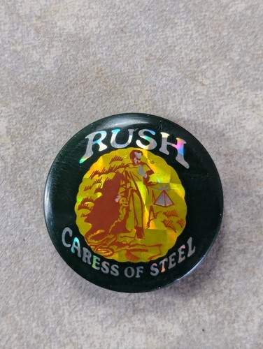 Vintage rush pin badge - vintage, 80's