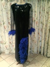 Drag Queen Black sequin Long