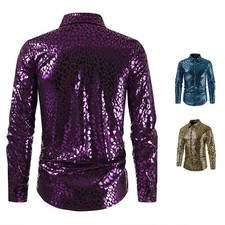 Mens Vintage Gothic Shirt Long