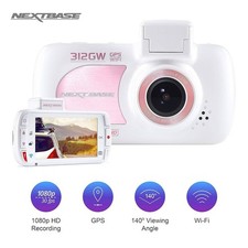Nextbase 312GW special edition White Full 1080p , HD dash cam camera 140° 