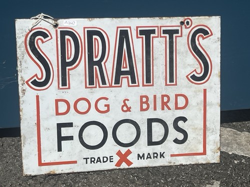 Vintage enamel sprats double - vintage,