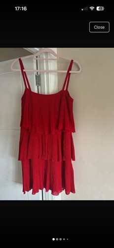 Zara red stretchy dress - red, size