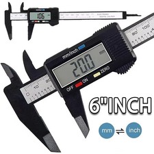 6 INCH DIGITAL VERNIER CALIPER 150MM STAINLESS STEEL MICROMETER ELECTRONIC TOOL