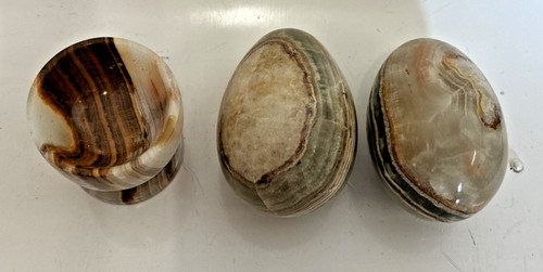 Onyx crystal eggs marble green - onyx,