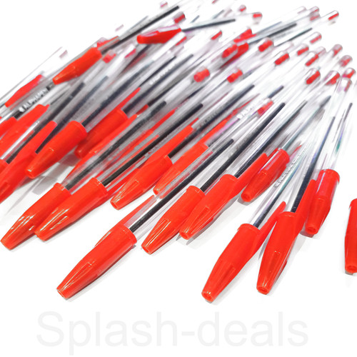 100 red ballpoint pens - 100, medium