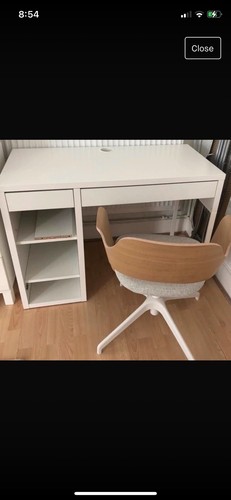 Ikea office desk - and, chair