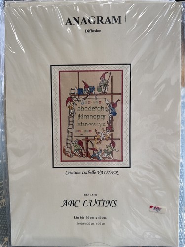 Cross stitch kit abc elfves - abc,