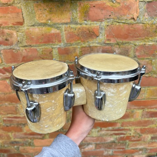 Vintage mij bongos - vintage, white